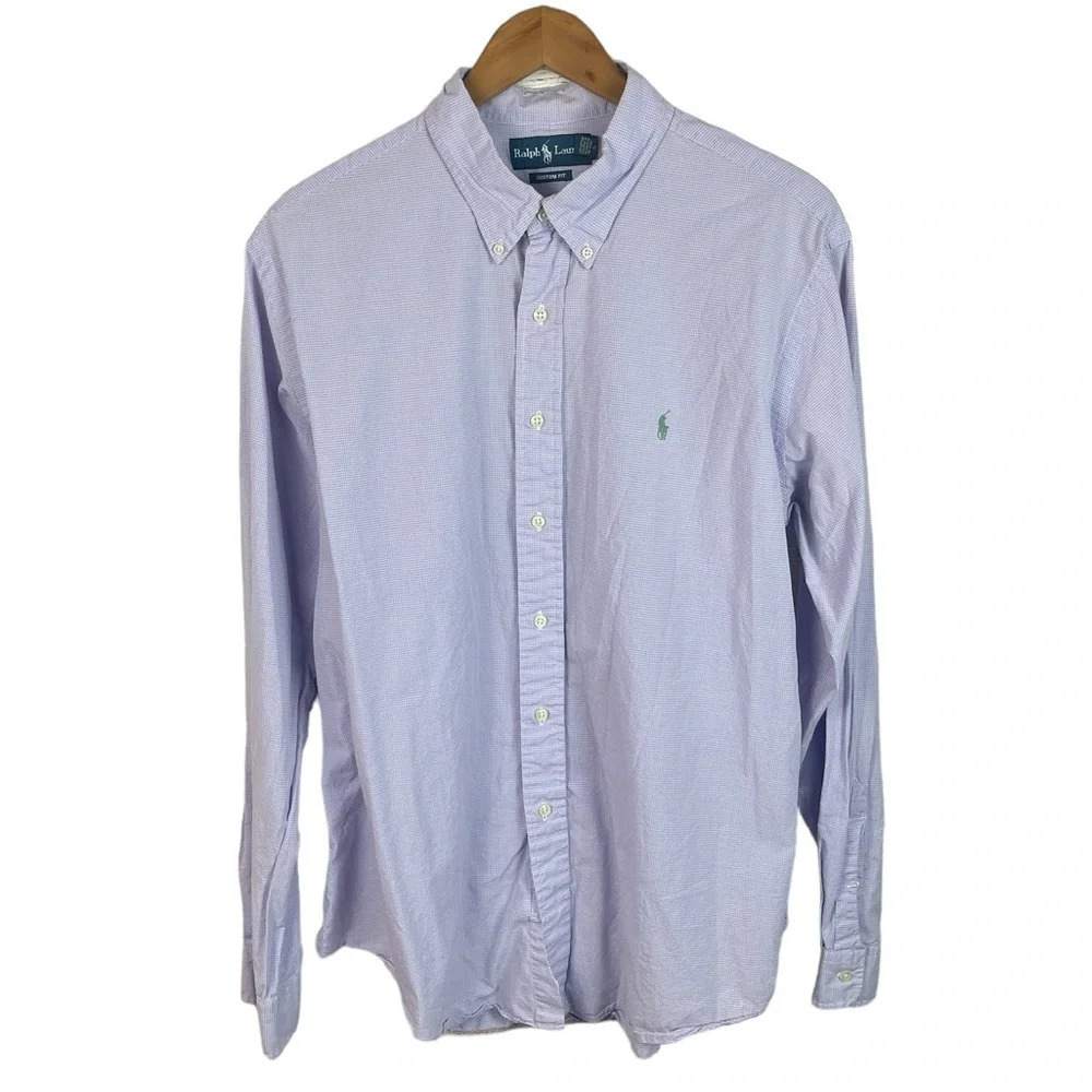 BF1264 Men’s Polo Ralph Lauren Designer CUSTOM Fit Button Down Shirt XXL